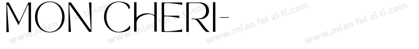 MON CHERI字体转换